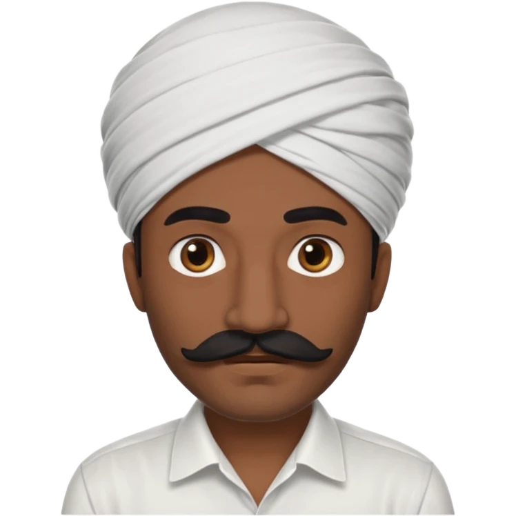 mustache middle east man,Big black mustache. emoji