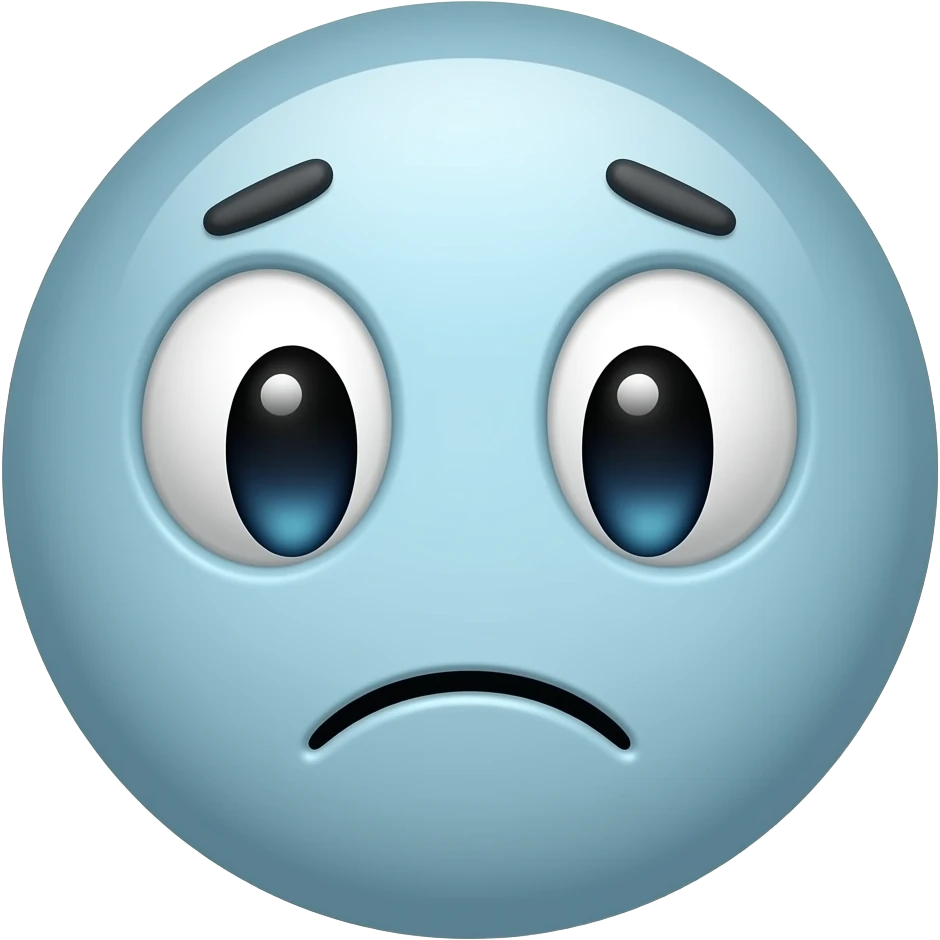 Make a tired emoji circle face and no body emoji