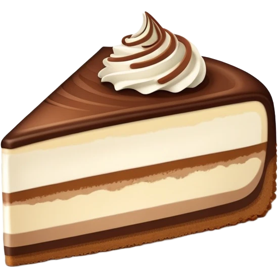 Tiramisu cheesecake slice  emoji