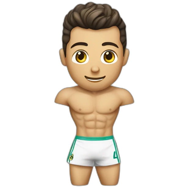 Cristiano Ronaldo porte le maillot de l,ageria, emoji