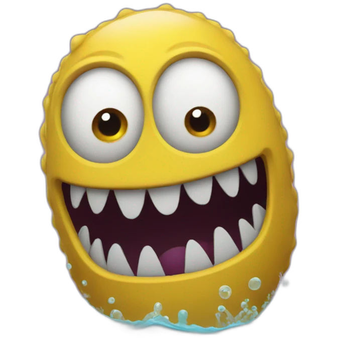 monster swimming emoji