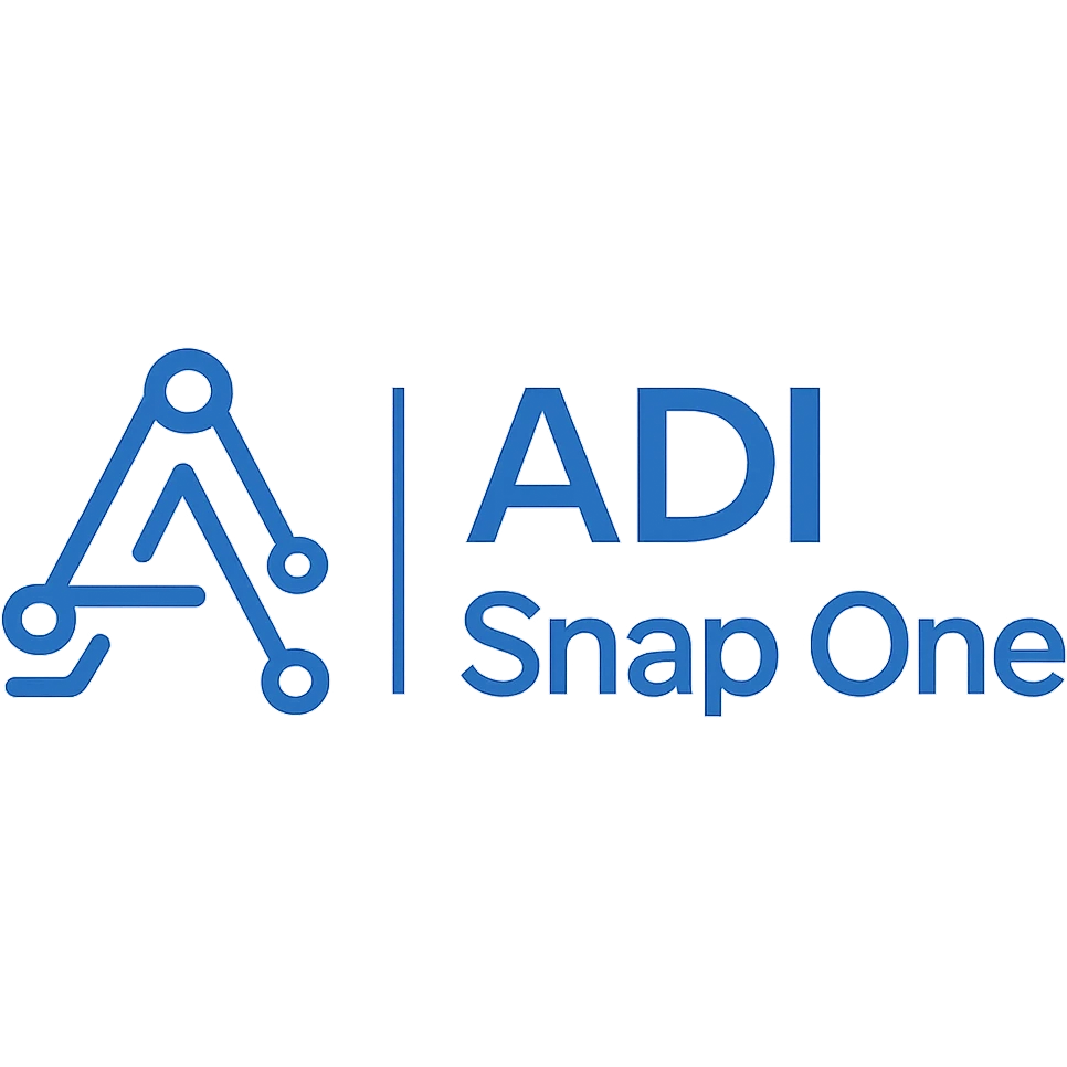 logo for ADI | Snap One with a tech-inspired look emoji
