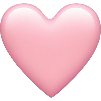 Light pink heart emoji emoji