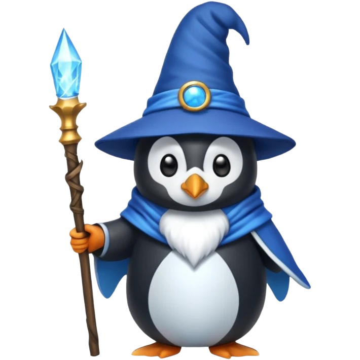 Penguin Wizard emoji