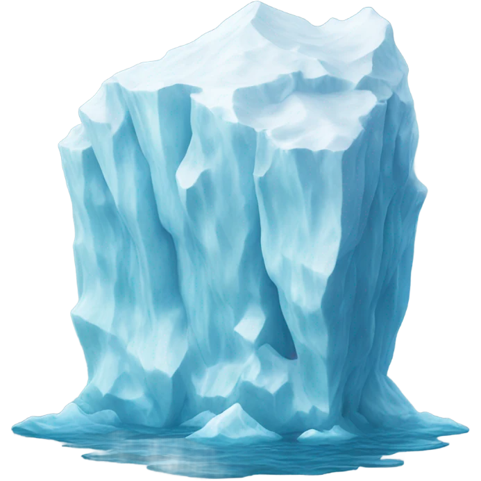 An iceberg emoji