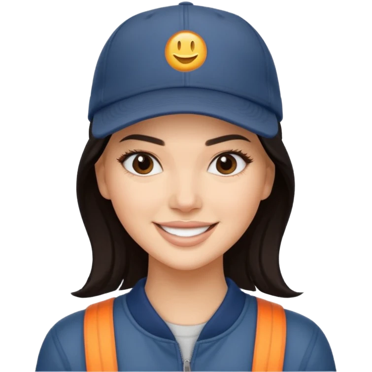 Kendal jenner with cap emoji
