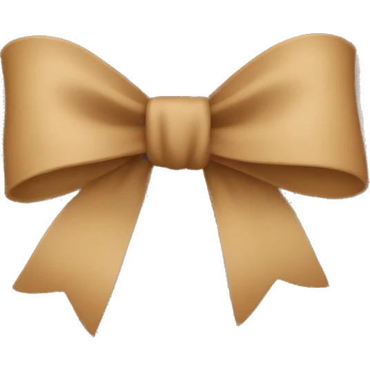 Light Brown bow  emoji