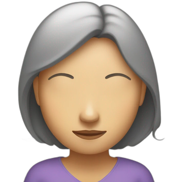 Mujer en Circulo de meditación emoji