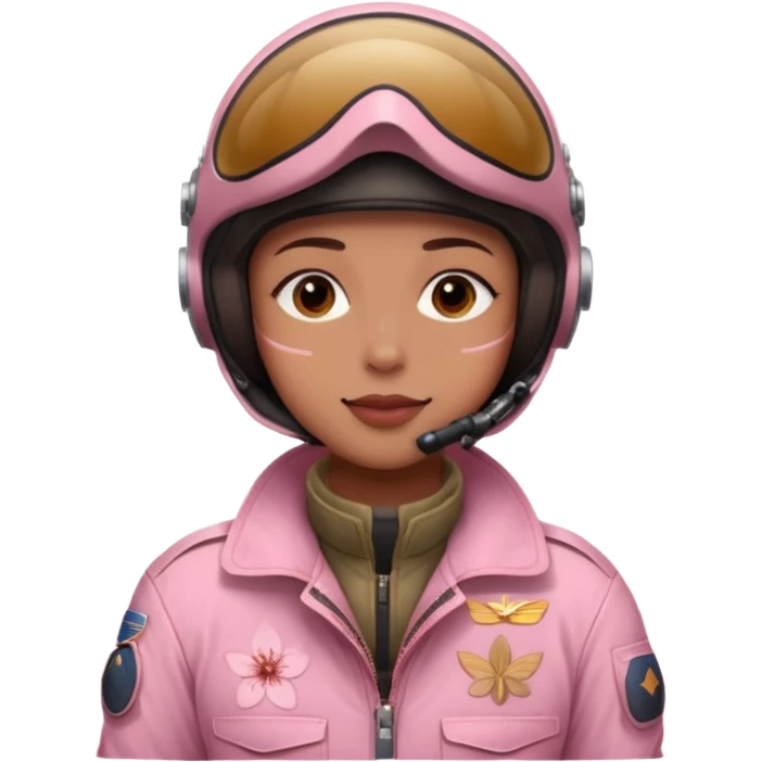pilot with cherry blossom emoji