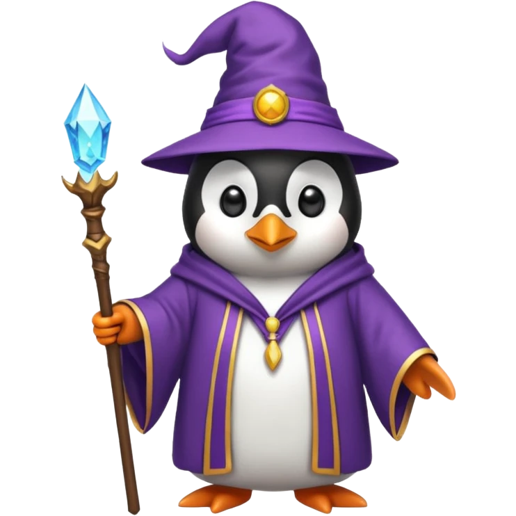 penguin wizard emoji
