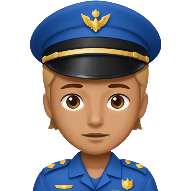 blue uniformed  emoji