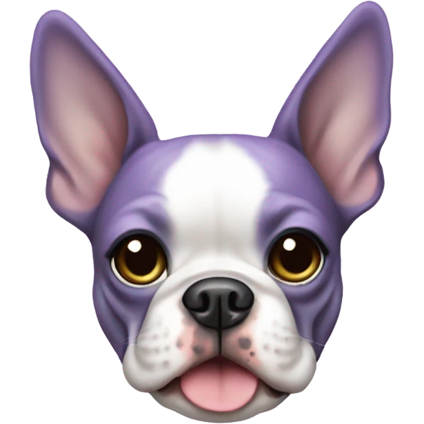 Lilac Boston terrier  emoji