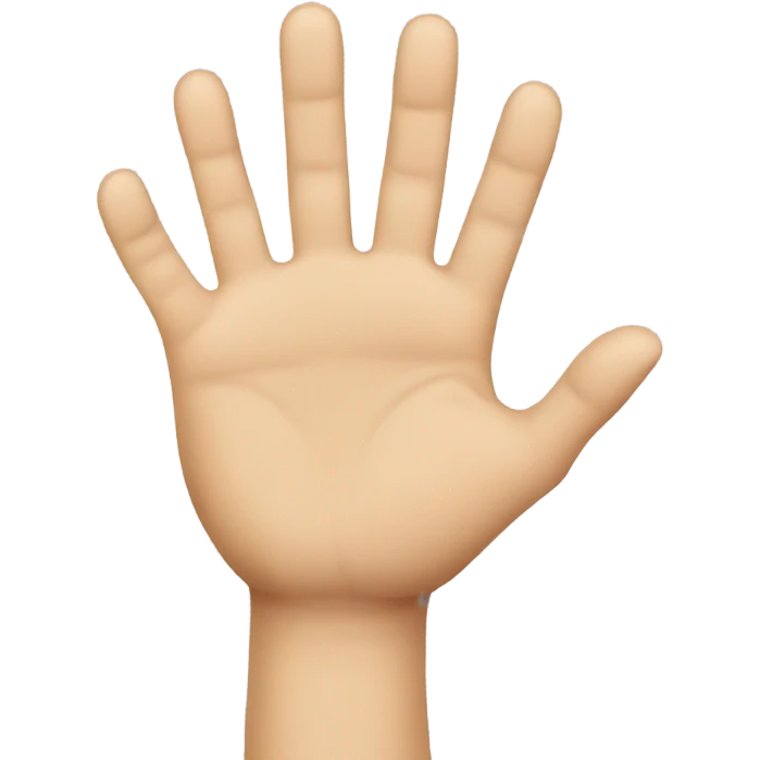 Hand emoji with 4. Finger up emoji