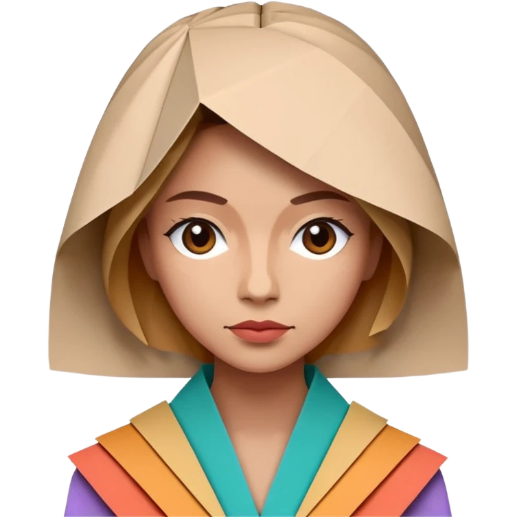 Street Origami Folder woman emoji