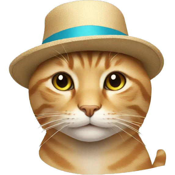 Cat in hat emoji