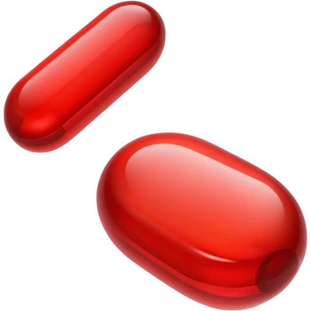 Red transparent pill  emoji