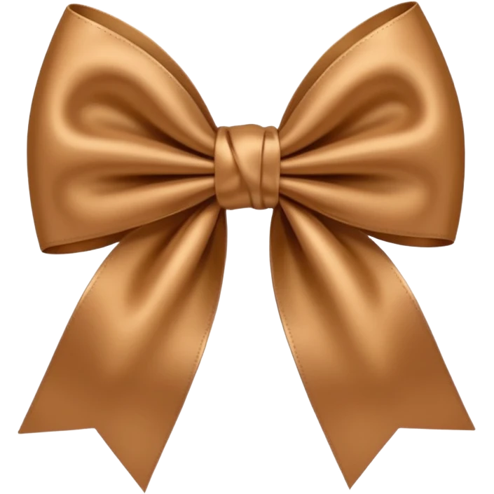 light brown bow emoji
