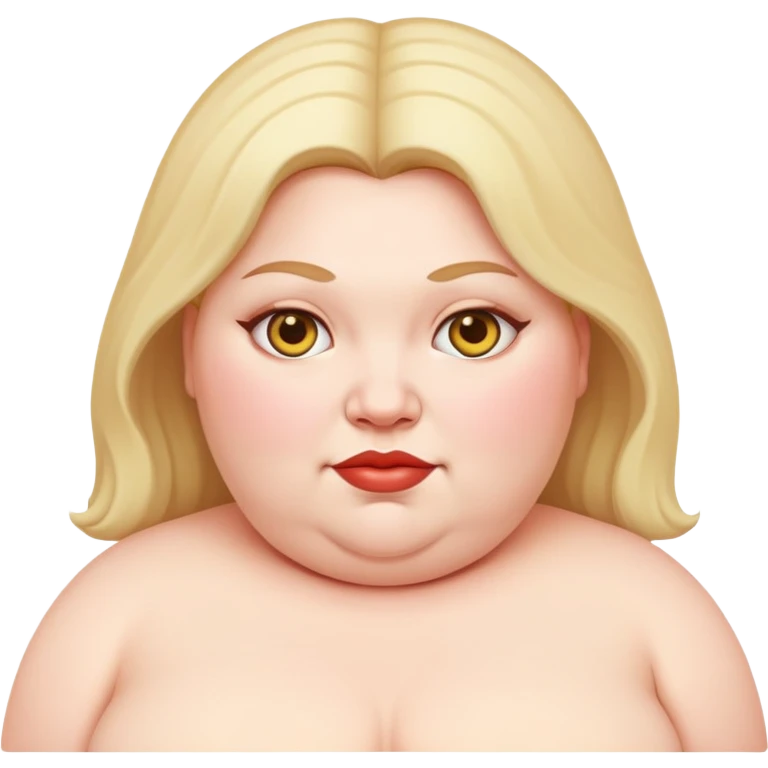 fat woman emoji