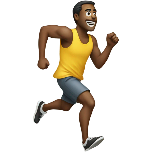 Man runing for money emoji