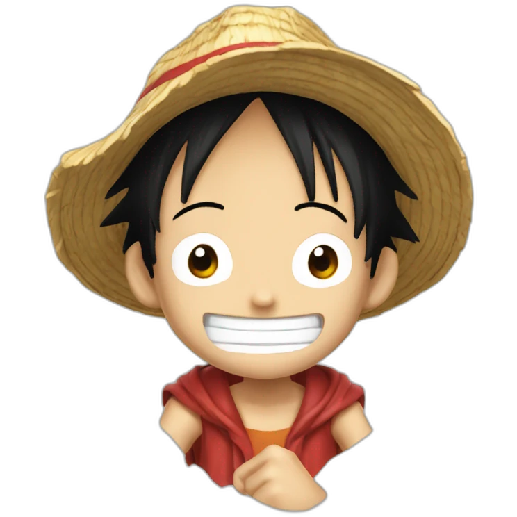Luffy qui fait un doigt emoji