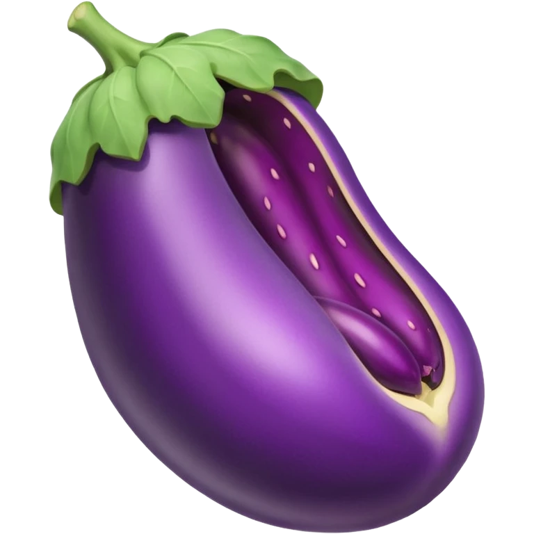 Uterus with eggplant inside of it emoji