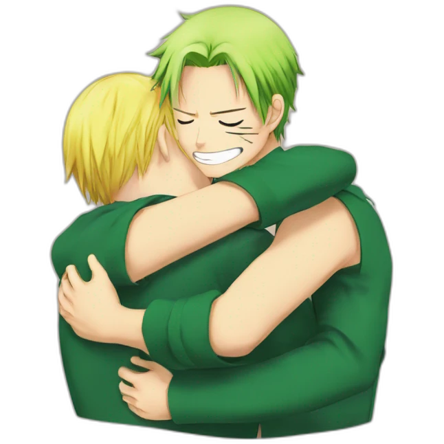 Zoro Hug Sanji emoji