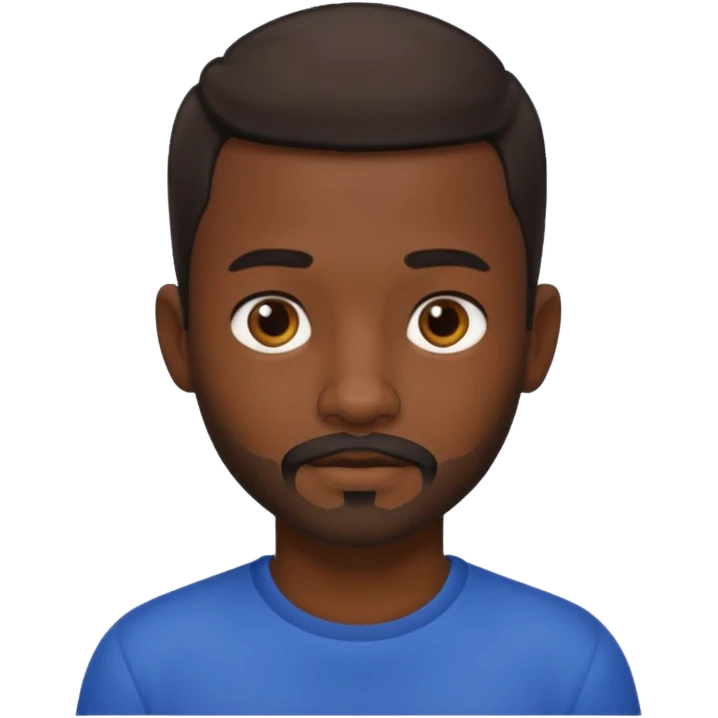 dark skinned boy with facial hairemoji emoji
