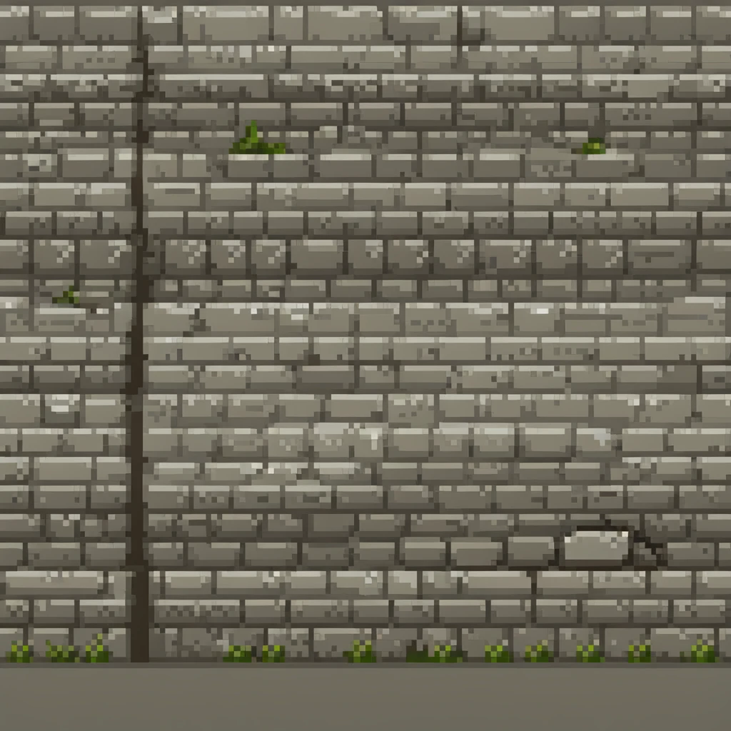 A long stone wall emoji