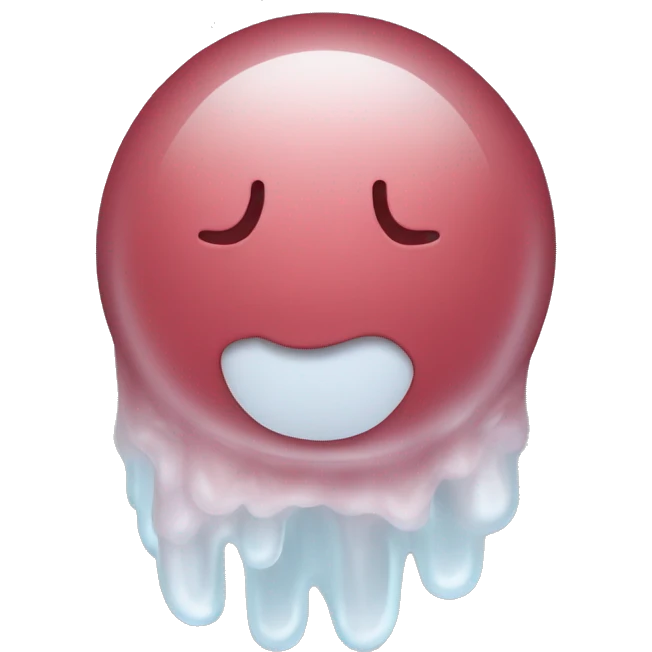 Un agar rosu emoji