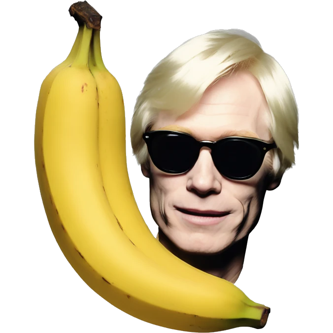Andy Warhol banan emoji