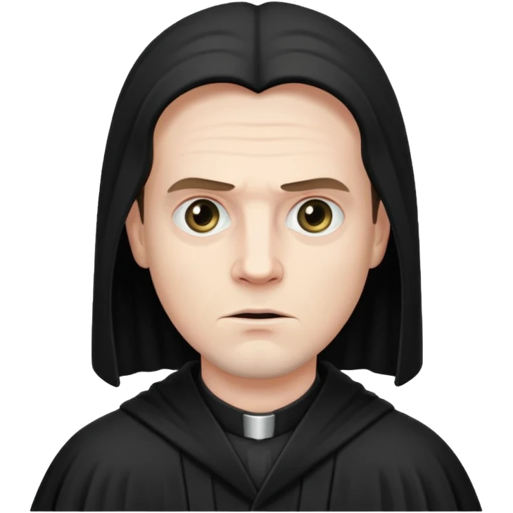 A preacher who's actually a demon.... but Noone knows it yet, in the style of your bleeding skull art. Dark gritty and menacing emoji