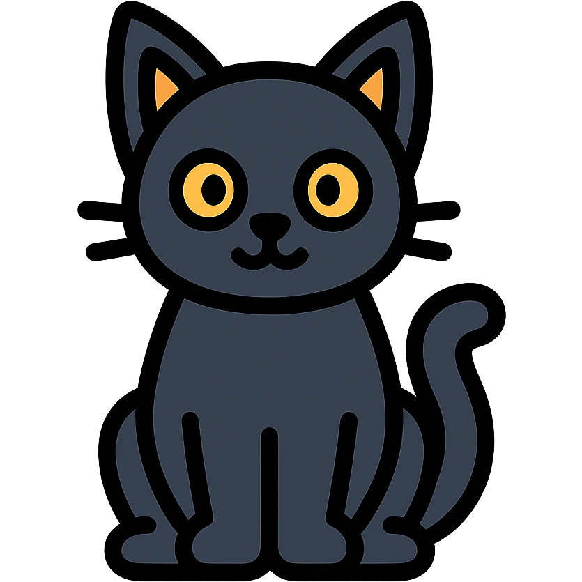 black cat emoji