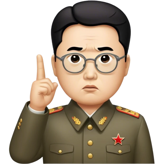 Dear leader Kim Jung Il directs you in his movie emoji
