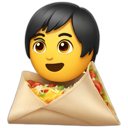 burrito-with-emo-haircut emoji