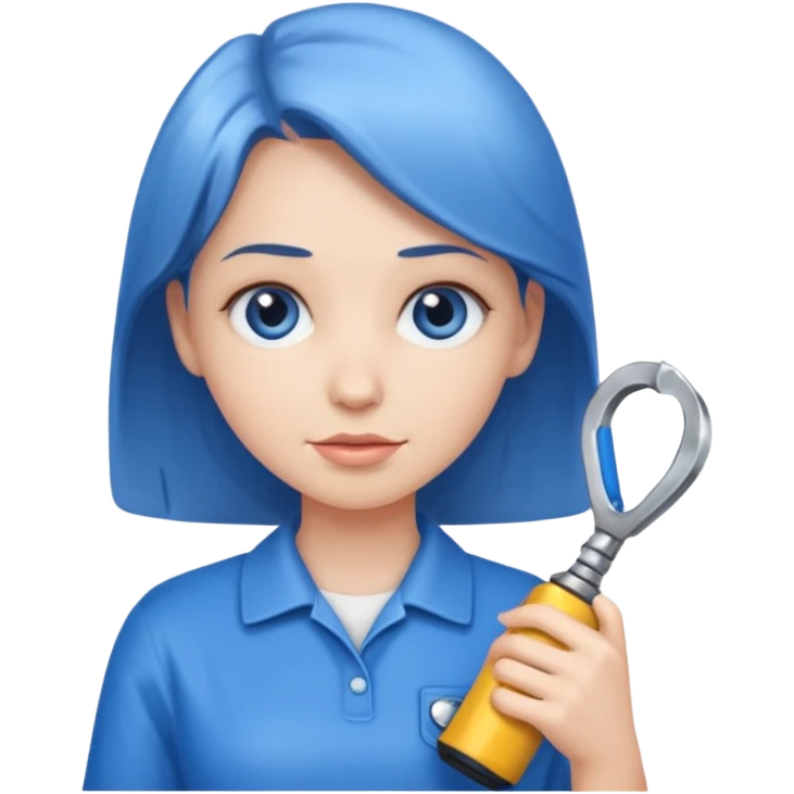 Girl with Stanley  emoji