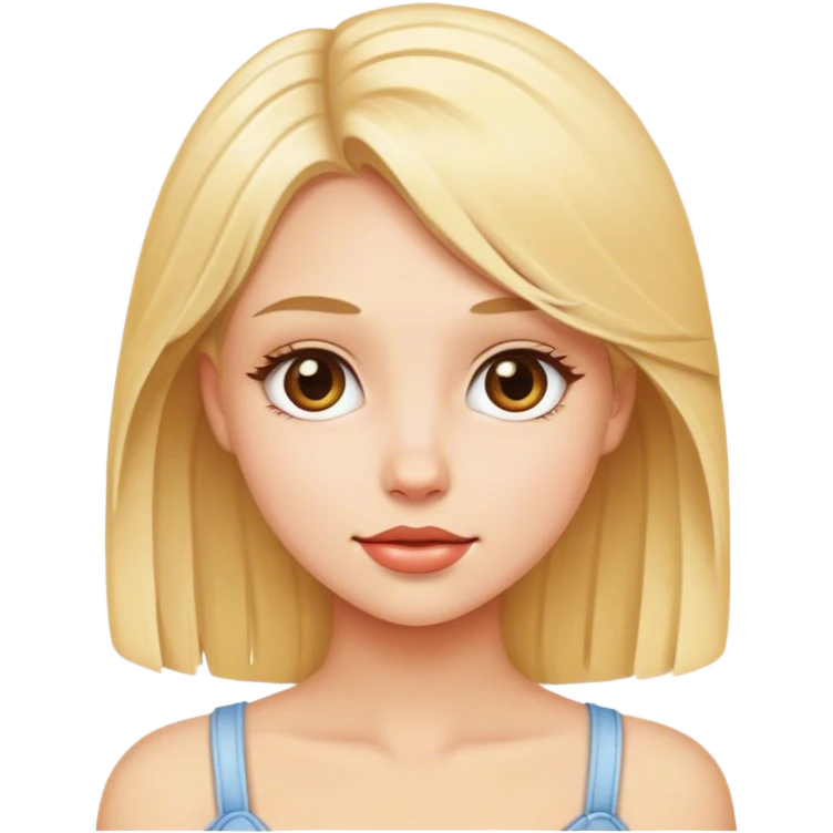 blond pretty girl emoji