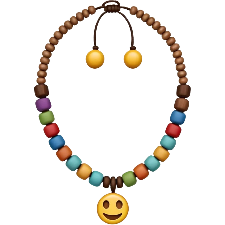 hippie necklace emoji