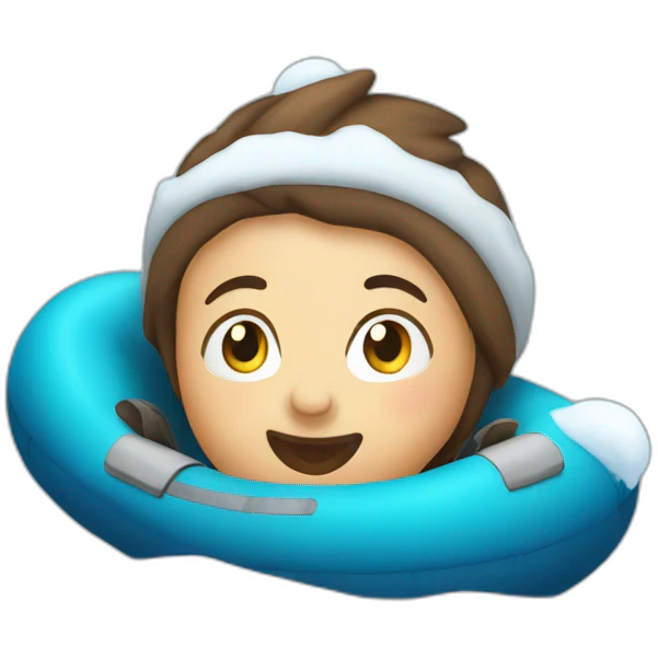 Snow tubing emoji