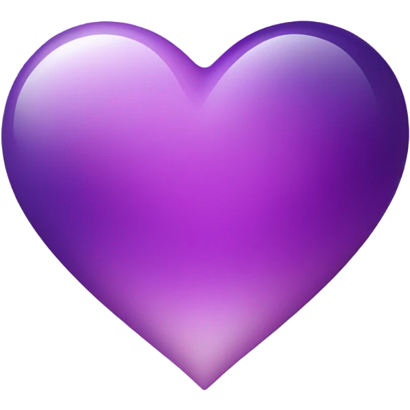 Shiny purple gradient heart  emoji