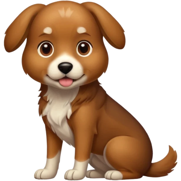 Dog with leg up emoji