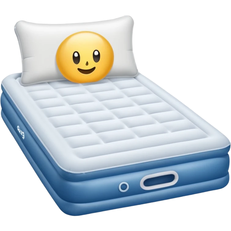 Air mattres add a background in the bedroom. emoji