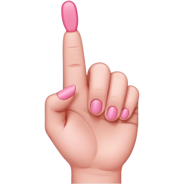 Pink middle finger  emoji
