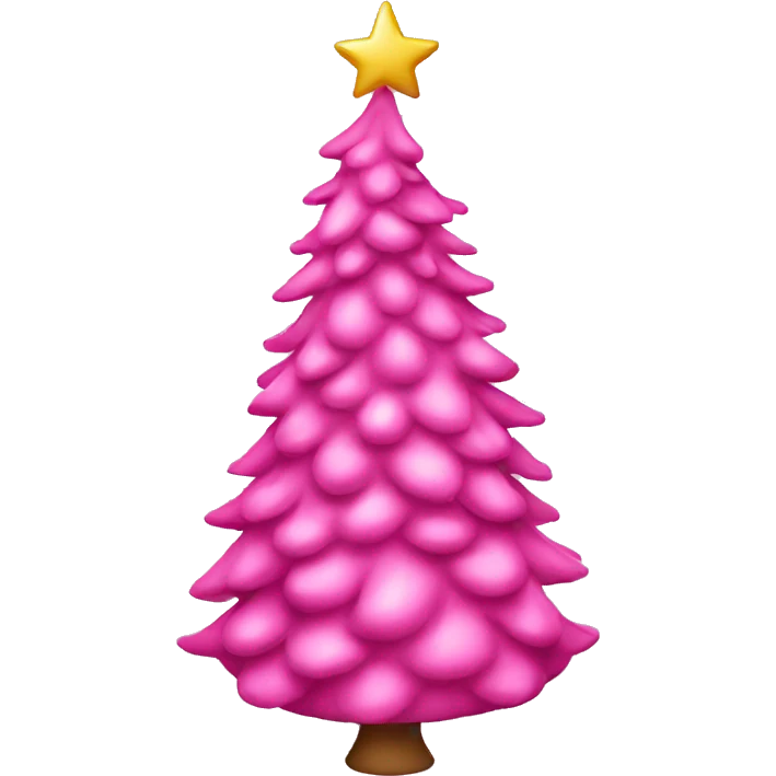pink Christmas tree emoji