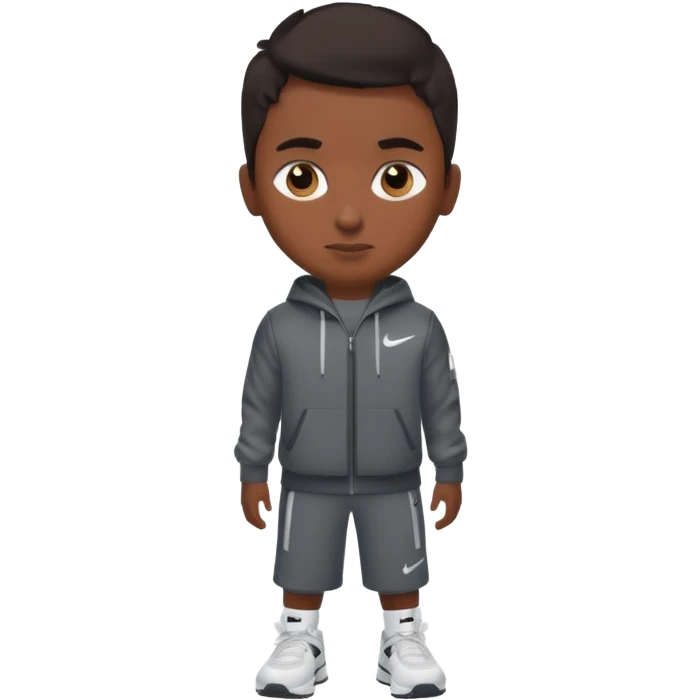 Nike tech with brown boy  emoji