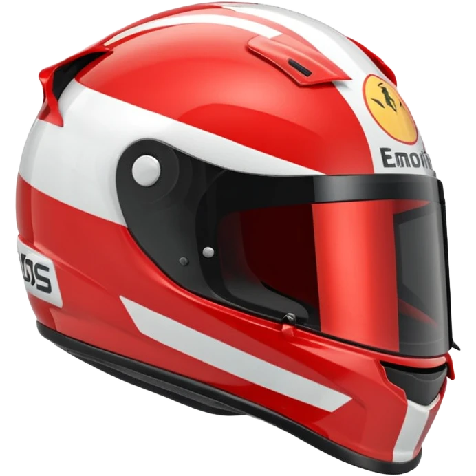 f1 helmet from side, with f1 logo emoji