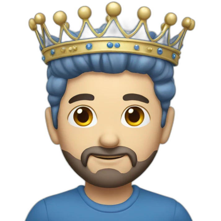 crown blue emoji