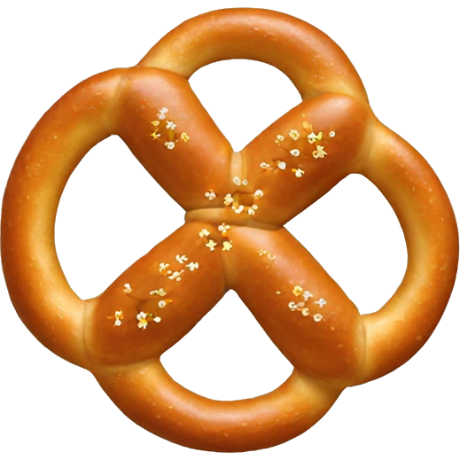 pretzel flower emoji