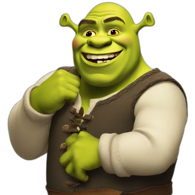 shrek partying emoji