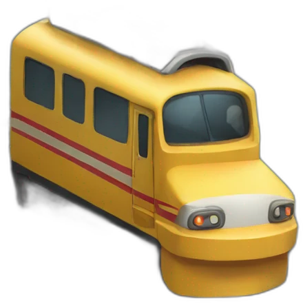 cartoon train emoji