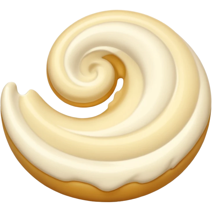 just Cream without a plate or a cake emoji